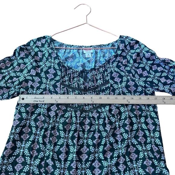 Mossimo Supply Co. Olive Green Tassel Blouse - Size Medium - Picture 6 of 6